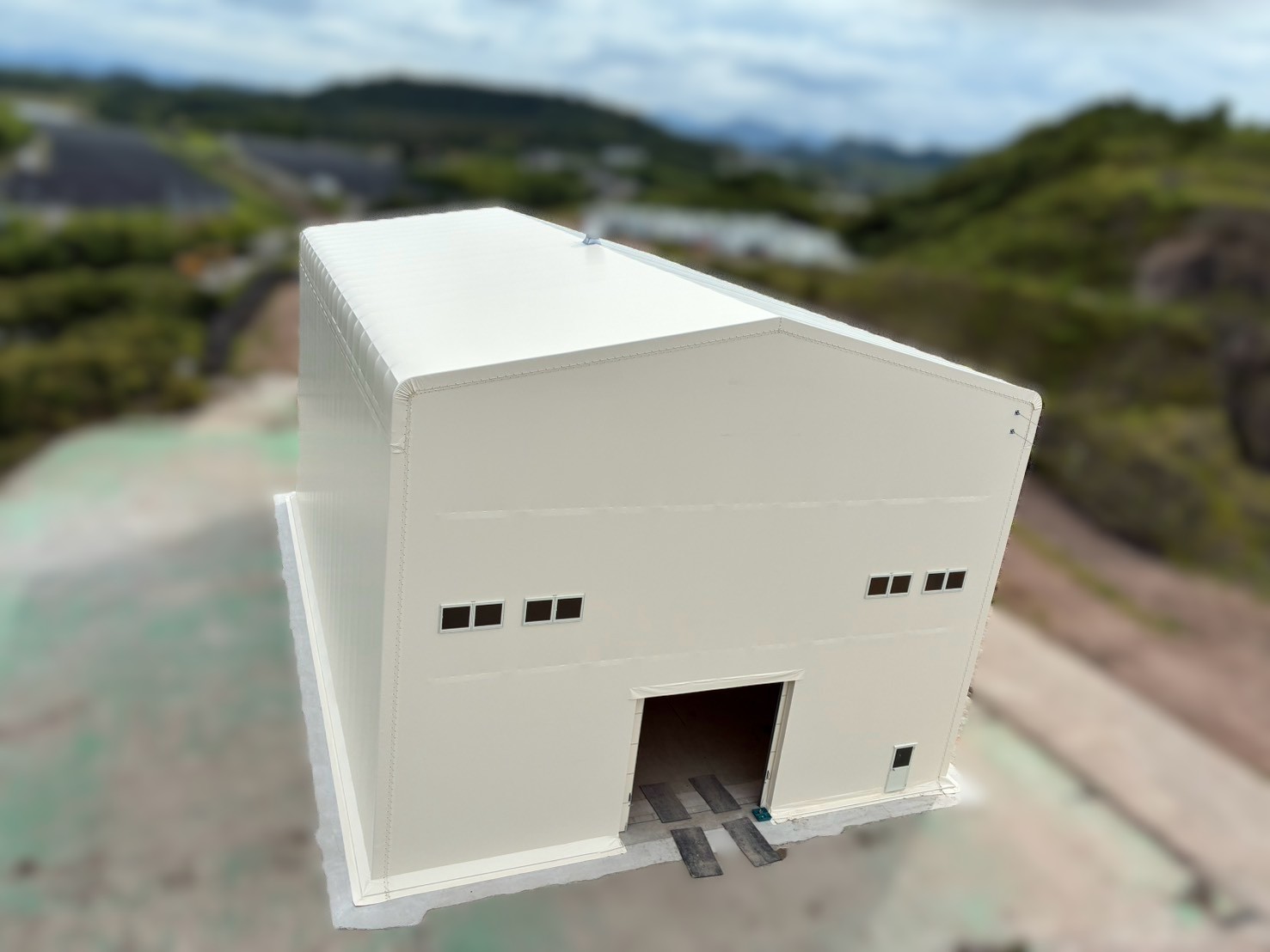 高さ14ｍの大型テント倉庫が遂に完成！大型テント倉庫を建築しました！　│福岡県